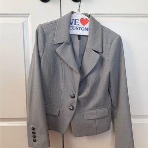White House Black Market Gray Women's Blazer